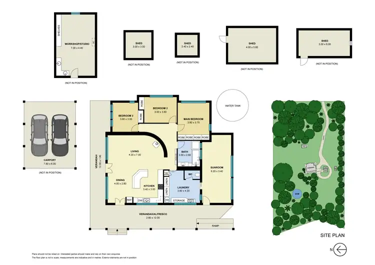 Floorplan of Homely house listing, 40 Whitegum Drive, Wheatsheaf VIC 3461