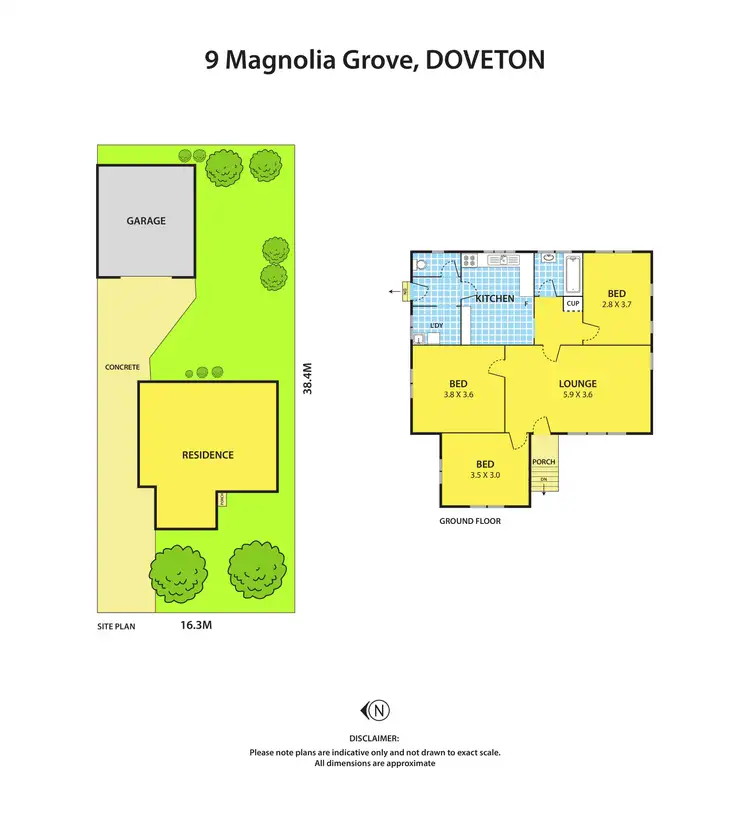 Floorplan of Homely house listing, 9 Magnolia Grove, Doveton VIC 3177