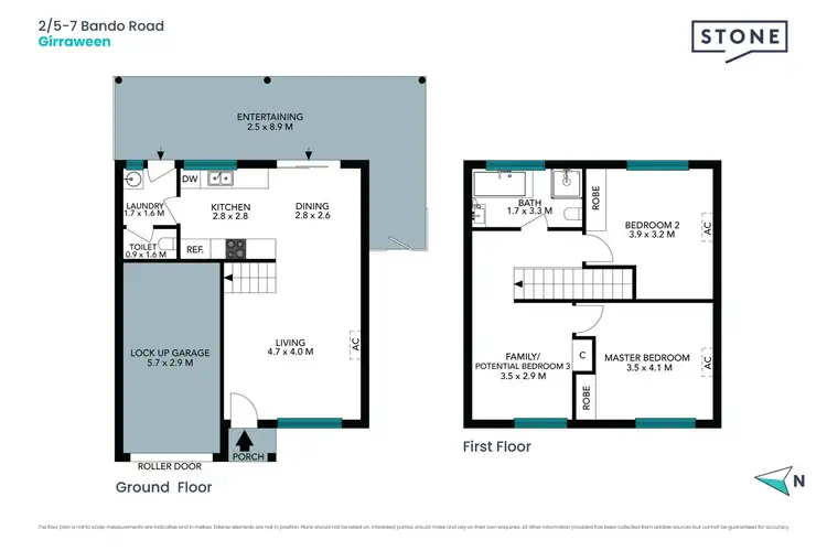 Floorplan of Homely townhouse listing, 2/5-7 Bando Road, Girraween NSW 2145