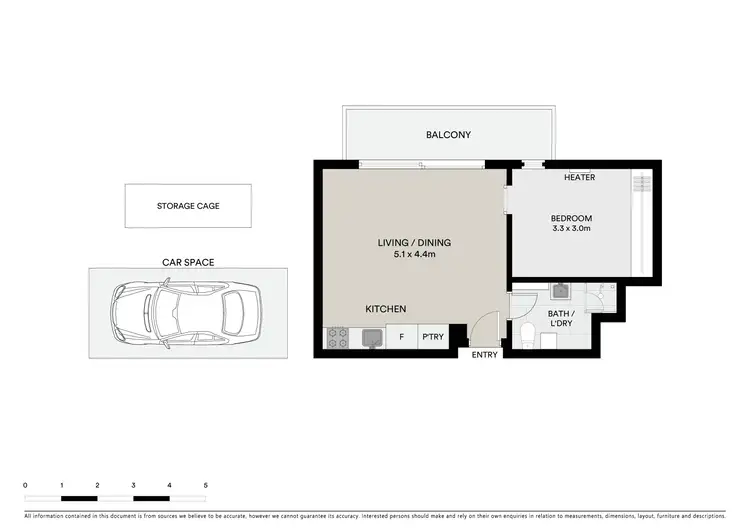 Floorplan of Homely apartment listing, 33/4 Victoria Street, Windsor VIC 3181