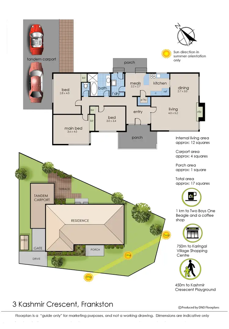 Floorplan of Homely house listing, 3 Kashmir Crescent, Frankston VIC 3199