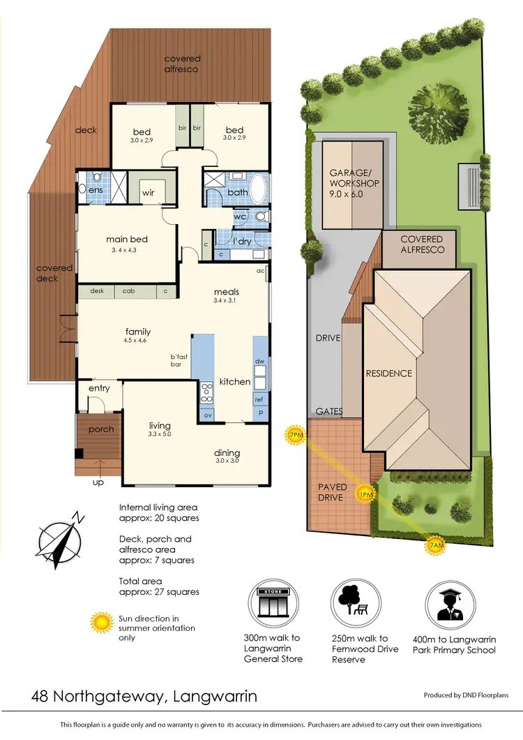 Floorplan of Homely house listing, 48 Northgateway, Langwarrin VIC 3910