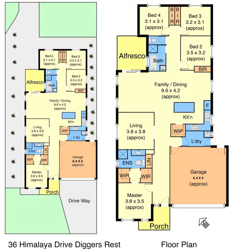 Floorplan of Homely house listing, 36 Himalaya Drive, Diggers Rest VIC 3427