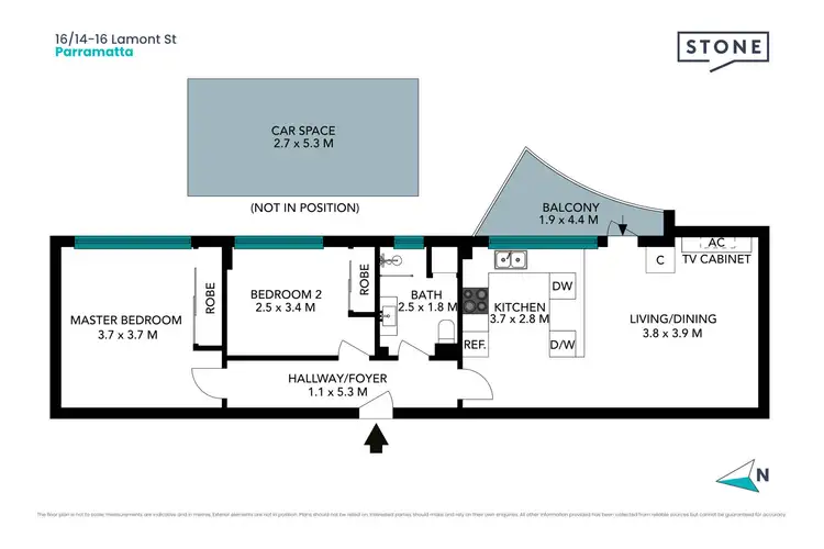 Floorplan of Homely apartment listing, 16/14-16 Lamont Street, Parramatta NSW 2150