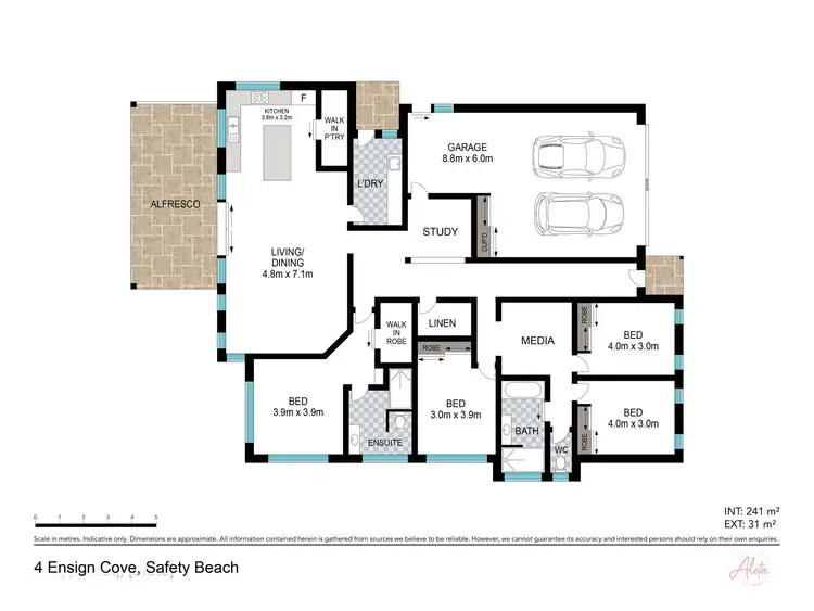 Floorplan of Homely house listing, 4 Ensign Cove, Safety Beach NSW 2456