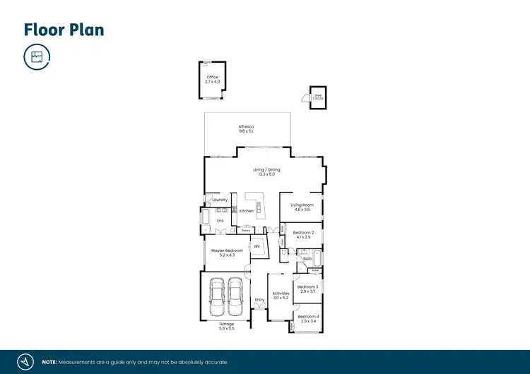 Floorplan of Homely house listing, 4 Johnson Drive, East Maitland NSW 2323