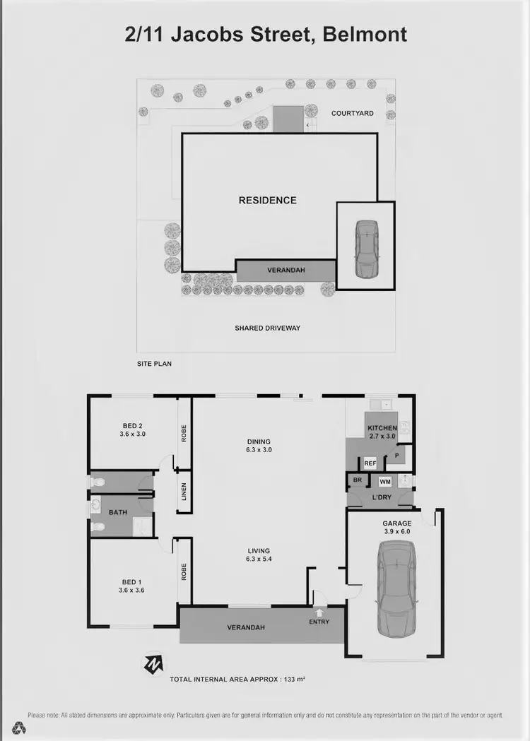 Floorplan of Homely unit listing, 2/11 Jacobs Street, Belmont VIC 3216
