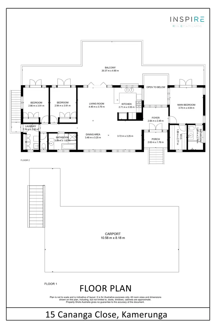 Floorplan of Homely house listing, 15 Cananga Close, Kamerunga QLD 4870