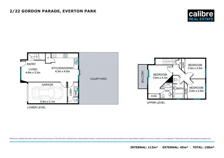 Floorplan of Homely townhouse listing, 2/22 Gordon Parade, Everton Park QLD 4053