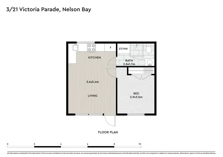 Floorplan of Homely unit listing, 3/21 Victoria Parade, Nelson Bay NSW 2315