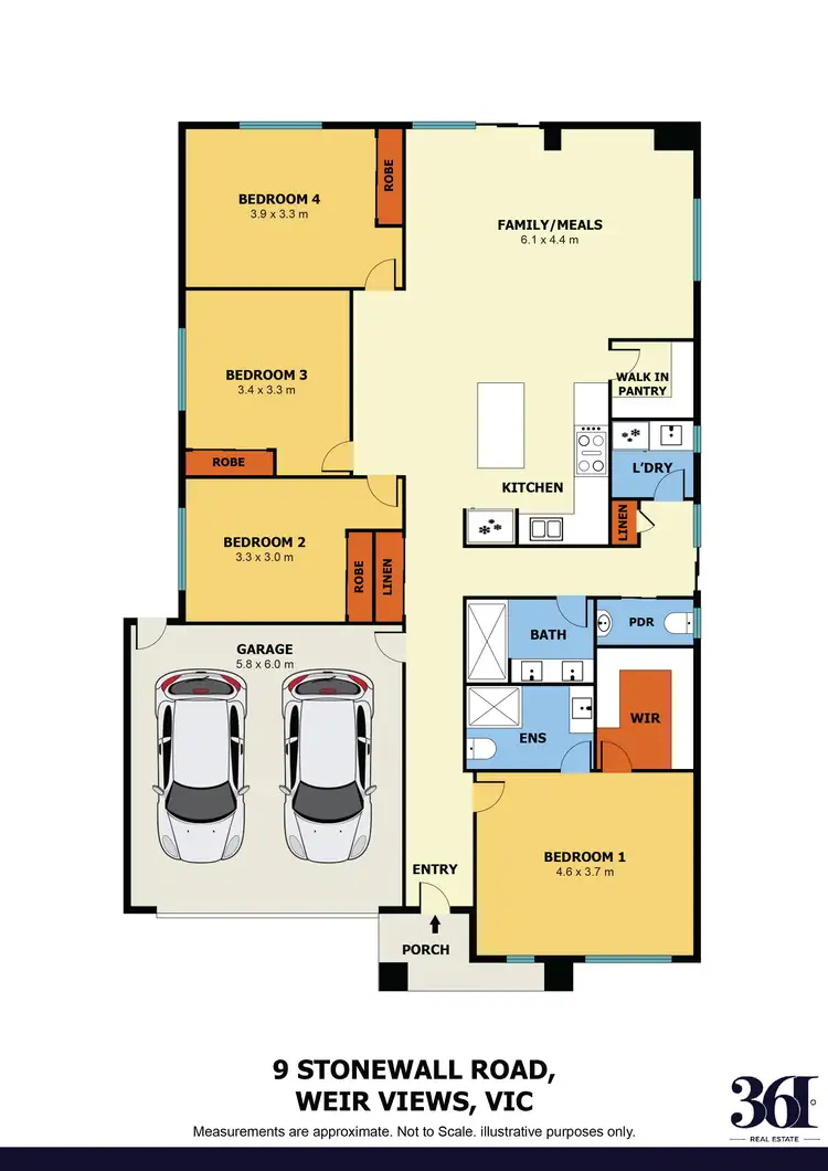 Floorplan of Homely house listing, 9 Stonewall Road, Weir Views VIC 3338