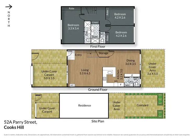 Floorplan of Homely house listing, 52a Parry Street, Cooks Hill NSW 2300