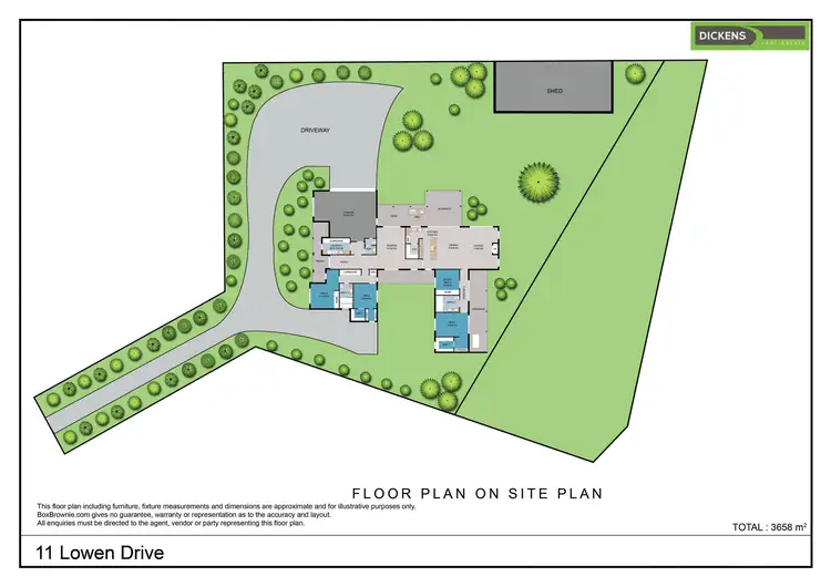 Floorplan of Homely house listing, 11 Lowen Drive, Bright VIC 3741