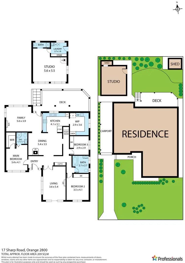 Floorplan of Homely house listing, 17 Sharp Road, Orange NSW 2800