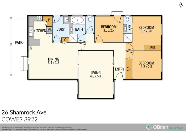 Floorplan of Homely house listing, 26 Shamrock Avenue, Cowes VIC 3922