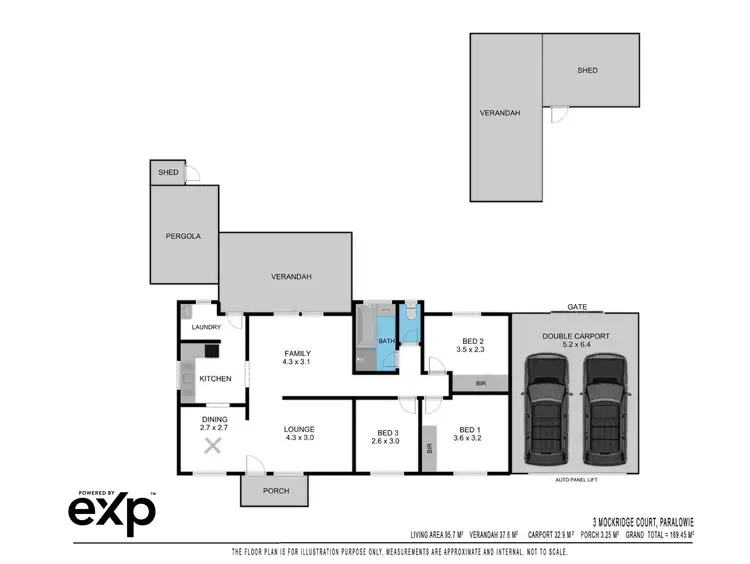 Floorplan of Homely house listing, 3 Mockridge Court, Paralowie SA 5108