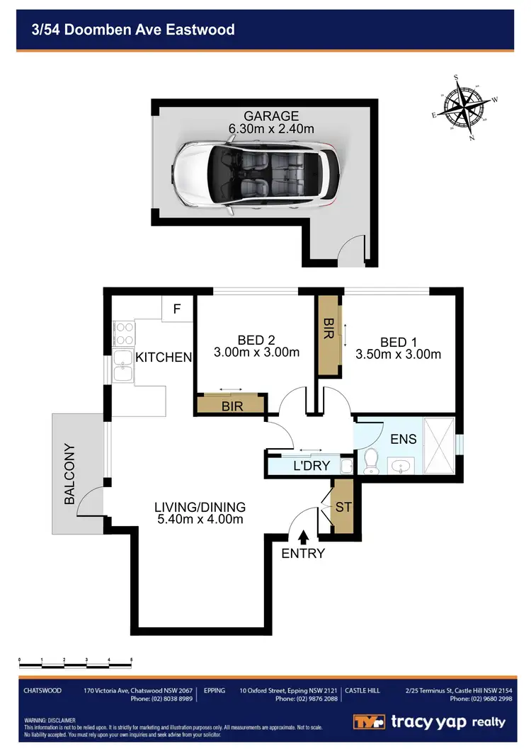 Floorplan of Homely unit listing, 3/54 Doomben Avenue, Eastwood NSW 2122
