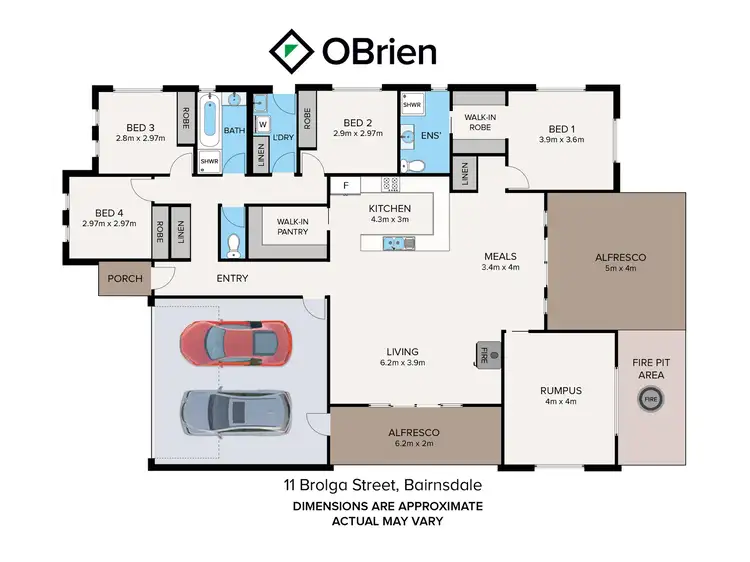 Floorplan of Homely house listing, 11 Brolga Street, Bairnsdale VIC 3875