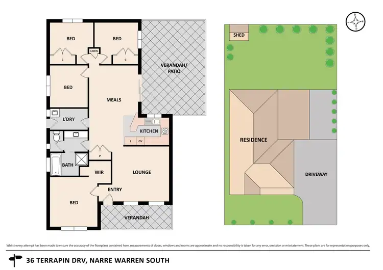 Floorplan of Homely house listing, 36 Terrapin Drive, Narre Warren South VIC 3805