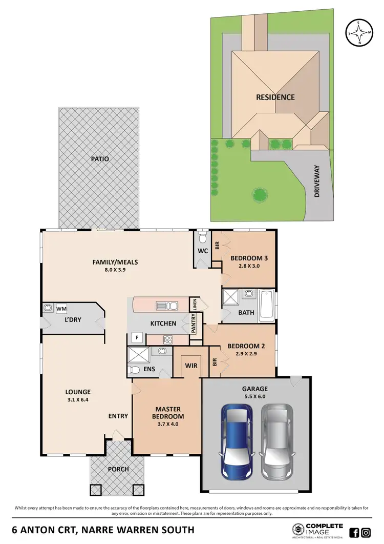 Floorplan of Homely house listing, 6 Anton Court, Narre Warren South VIC 3805