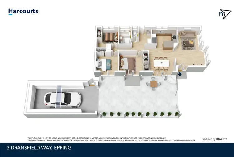 Floorplan of Homely house listing, 3 Dransfield Way, Epping VIC 3076