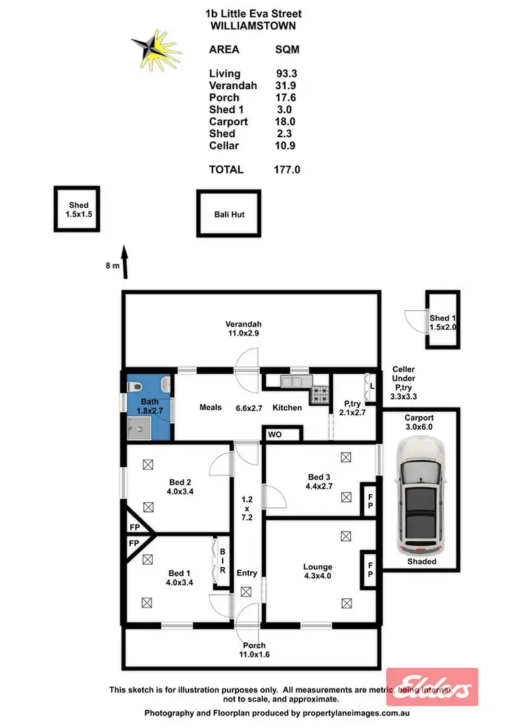 Floorplan of Homely house listing, 1B Little Eva Street, Williamstown SA 5351