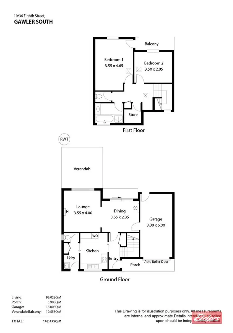 Floorplan of Homely house listing, 10/36 Eighth Street, Gawler South SA 5118