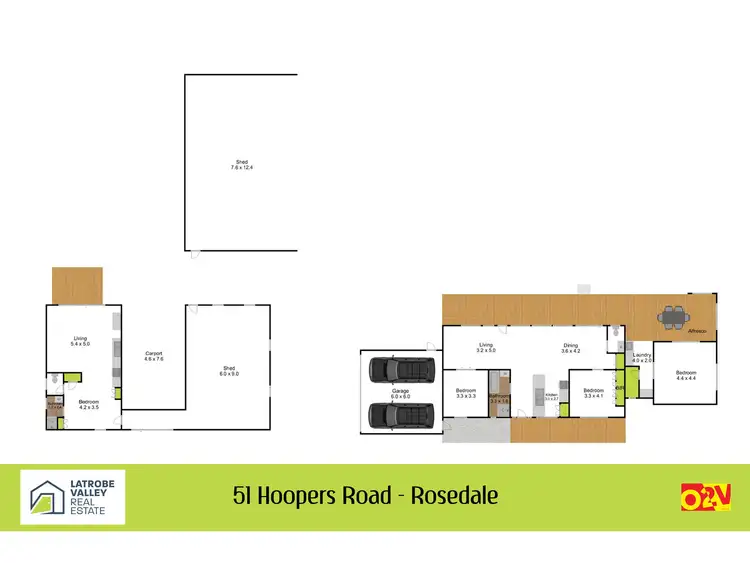 Floorplan of Homely house listing, 51 Hoopers Road, Rosedale VIC 3847