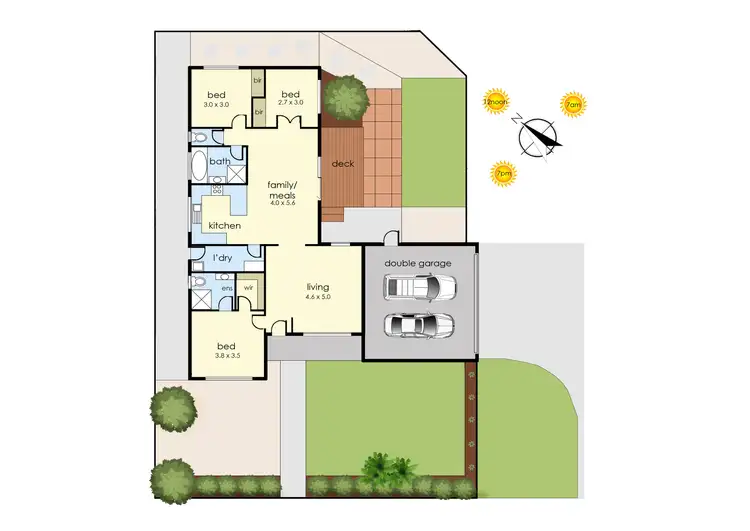 Floorplan of Homely unit listing, 15/3-17 Sassafras Drive, Frankston VIC 3199