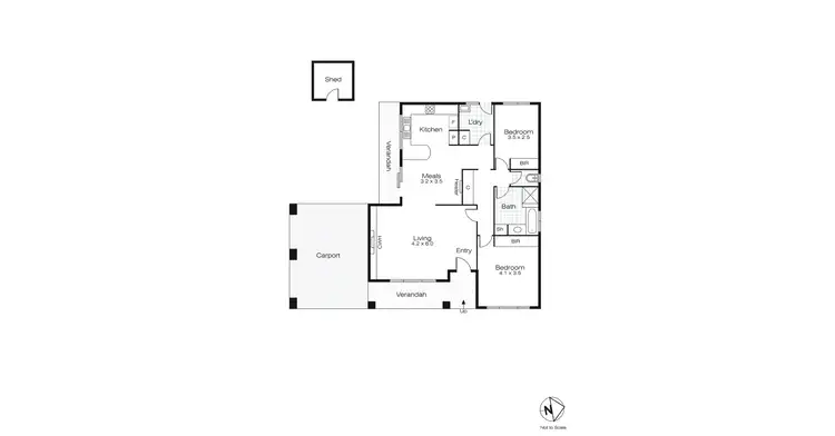 Floorplan of Homely house listing, 1 Aminya Avenue, Delacombe VIC 3356