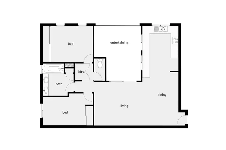 Floorplan of Homely apartment listing, 712/2-10 Greenslopes Street, Cairns North QLD 4870