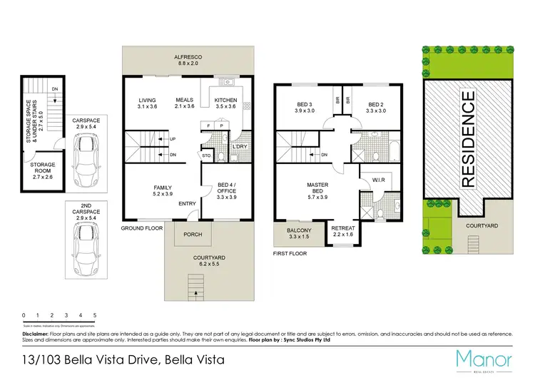 Floorplan of Homely townhouse listing, 13/103 Bella Vista Drive, Bella Vista NSW 2153