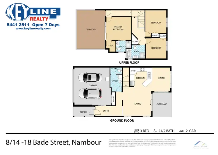 Floorplan of Homely townhouse listing, 8/14-18 Bade Street, Nambour QLD 4560