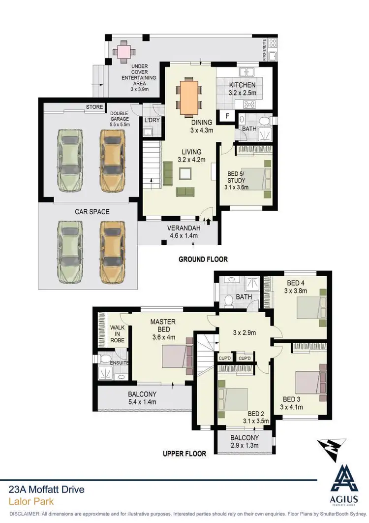 Floorplan of Homely house listing, 23A Moffatt Drive, Lalor Park NSW 2147