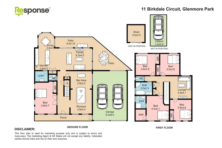 Floorplan of Homely house listing, 11 Birkdale Circuit, Glenmore Park NSW 2745