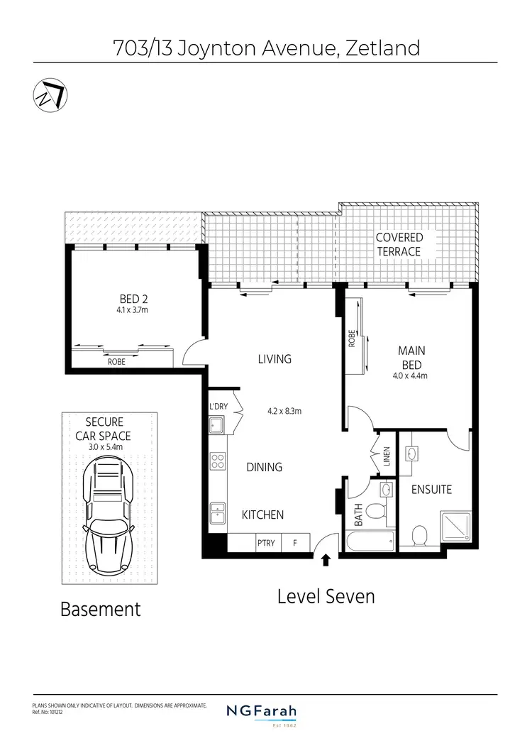 Floorplan of Homely apartment listing, 703/13 Joynton Avenue, Zetland NSW 2017