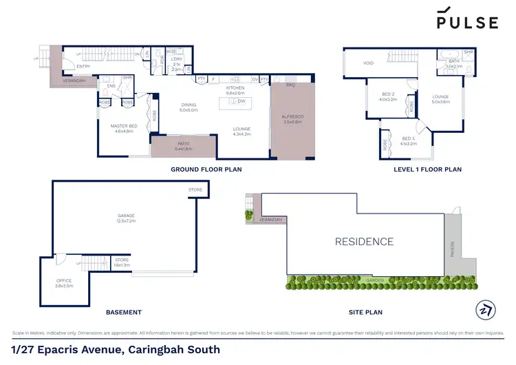 Floorplan of Homely townhouse listing, 1/27 Epacris Avenue, Caringbah South NSW 2229