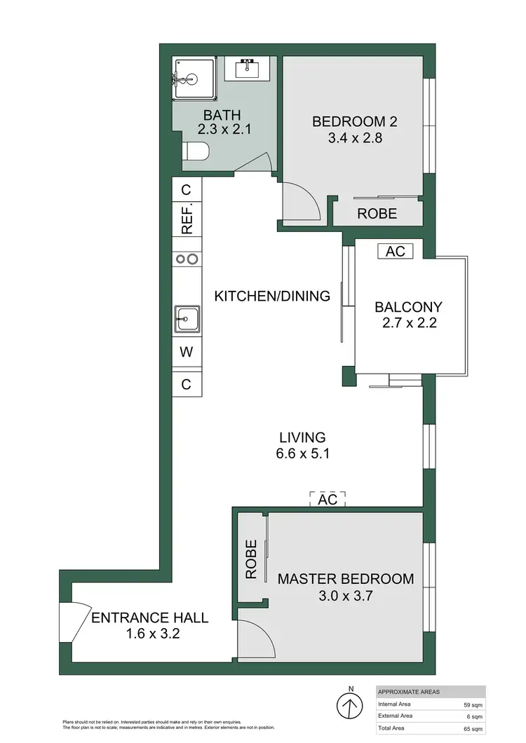 Floorplan of Homely apartment listing, 1405/15 Synagogue Place, Adelaide SA 5000