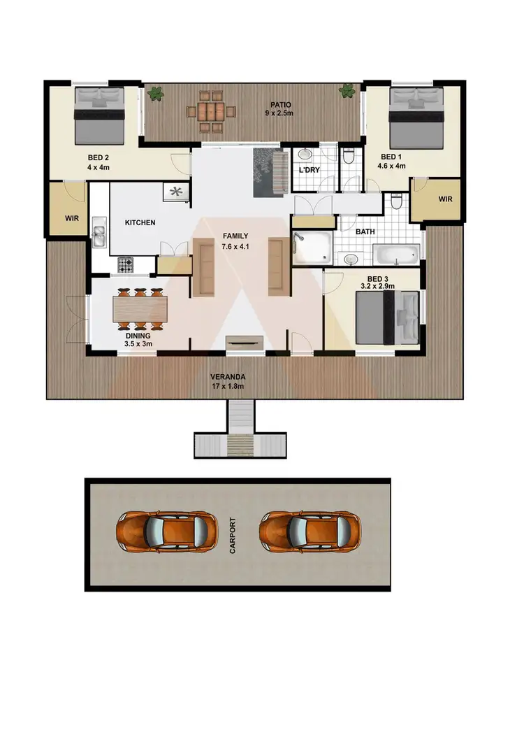Floorplan of Homely house listing, 8 Jasmine Place, Beenleigh QLD 4207
