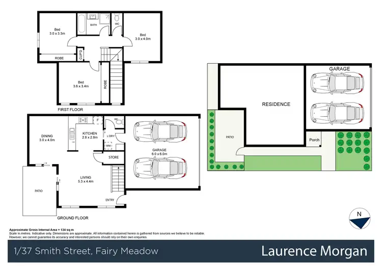 Floorplan of Homely townhouse listing, 1/37 Smith Street, Fairy Meadow NSW 2519