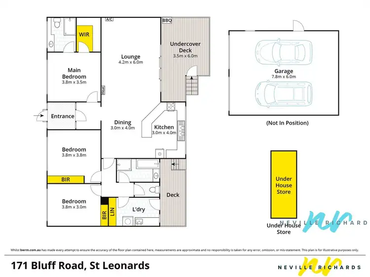 Floorplan of Homely house listing, 171 Bluff Road, St Leonards VIC 3223