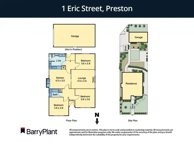 Floorplan of Homely house listing, 1 Eric Street, Preston VIC 3072