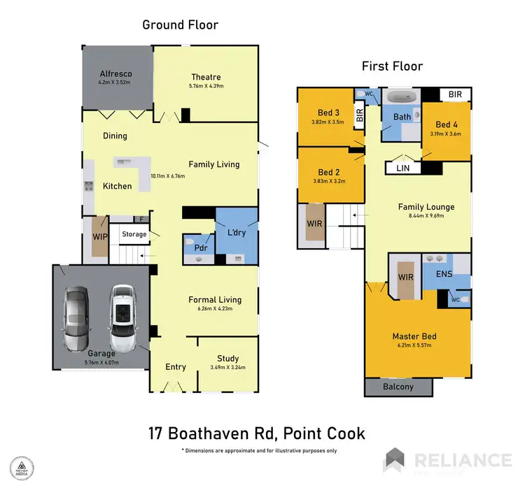 Floorplan of Homely house listing, 17 Boathaven Drive, Point Cook VIC 3030