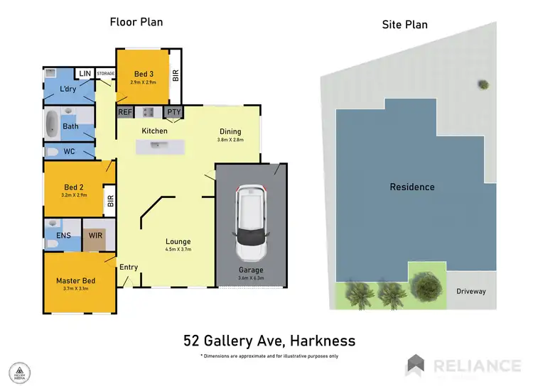 Floorplan of Homely house listing, 52 Gallery Avenue, Harkness VIC 3337