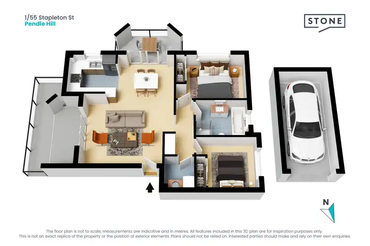 Floorplan of Homely apartment listing, 1/55 Stapleton Street, Pendle Hill NSW 2145