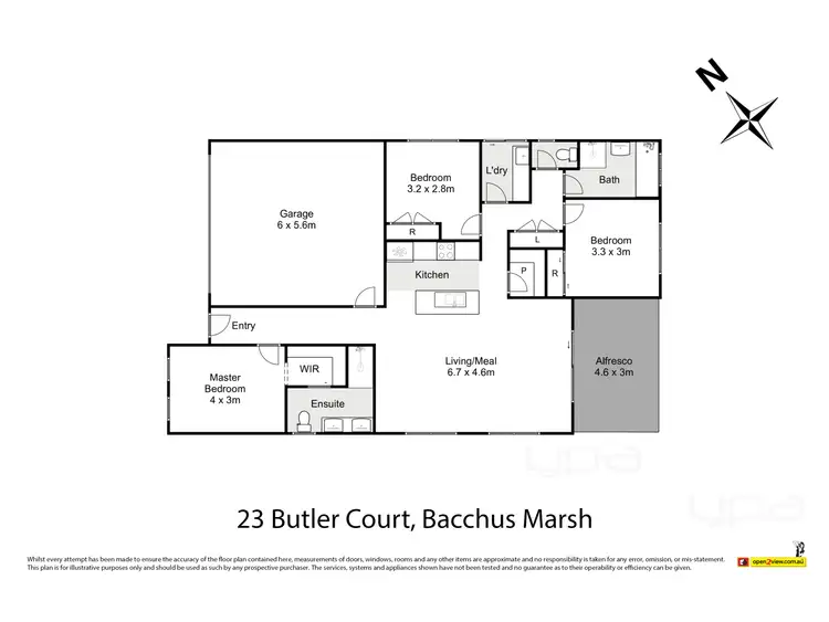 Floorplan of Homely house listing, 23 Butler Court, Bacchus Marsh VIC 3340
