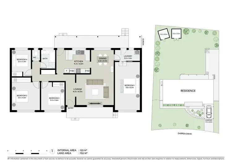 Floorplan of Homely house listing, 6 Darren Drive, Mudgee NSW 2850