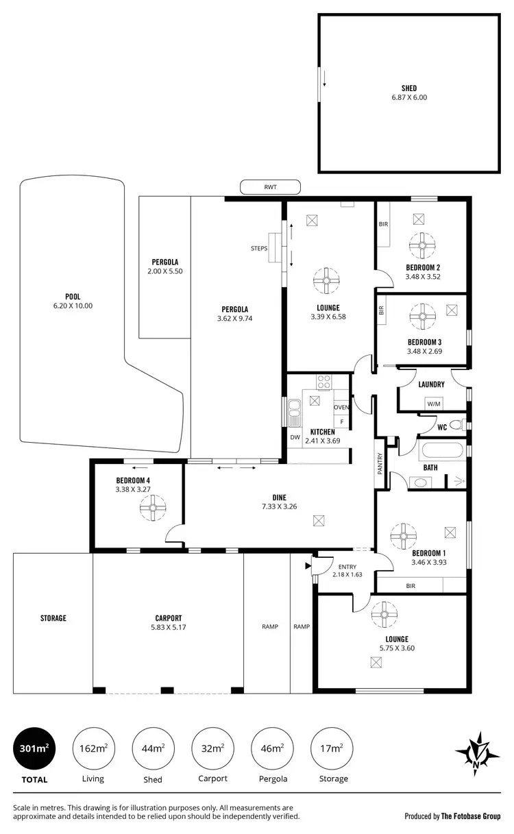 Floorplan of Homely house listing, 19 Sunningdale Avenue, Novar Gardens SA 5040