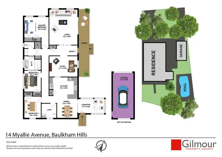 Floorplan of Homely house listing, 14 Myallie Avenue, Baulkham Hills NSW 2153