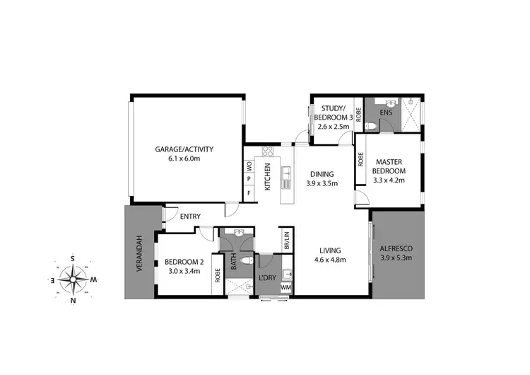 Floorplan of Homely retirement listing, 128/52 Bellambi Chase, Lakelands WA 6180